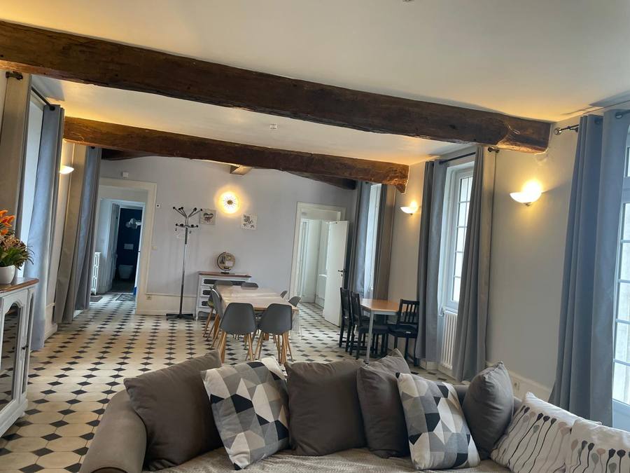 Chambre lits superposés gîte Manoir de la Houlette — gîte famille normandie location